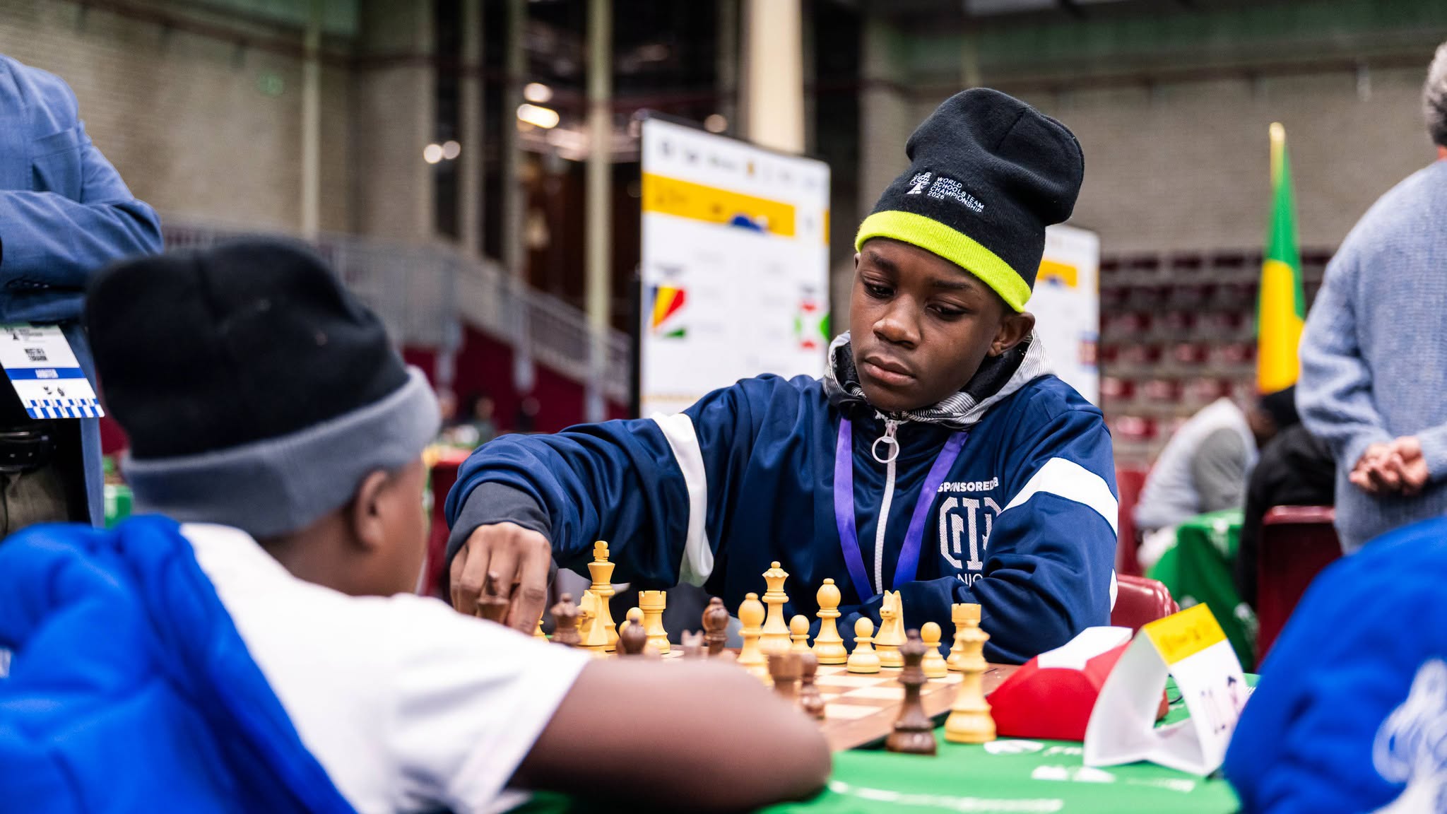 Young chess players competing in a CHESSAM tournament